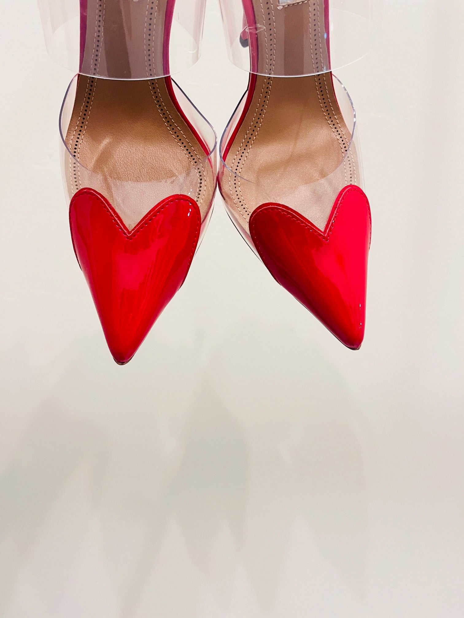 Lacquer Red LC Mules In Patent Leather