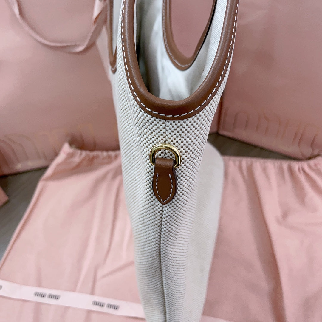 Beige/Brandy IVY Canvas Bag