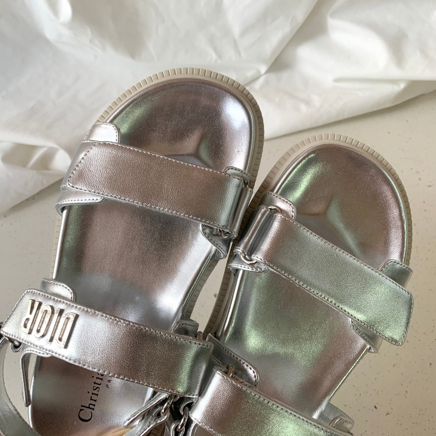 Silver DACT sandal