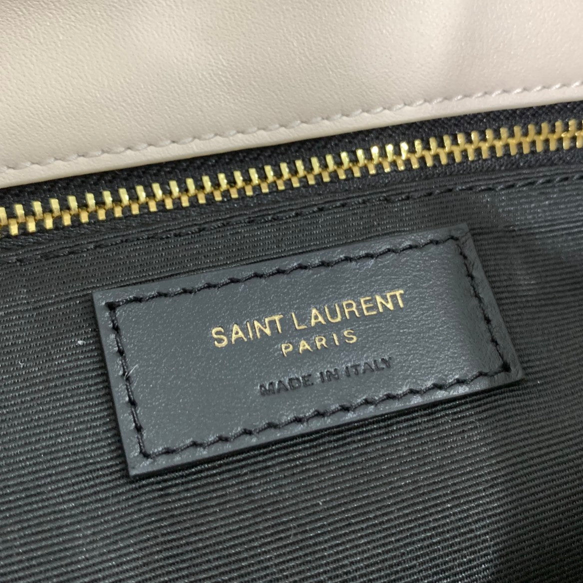 White tweed LP small bag