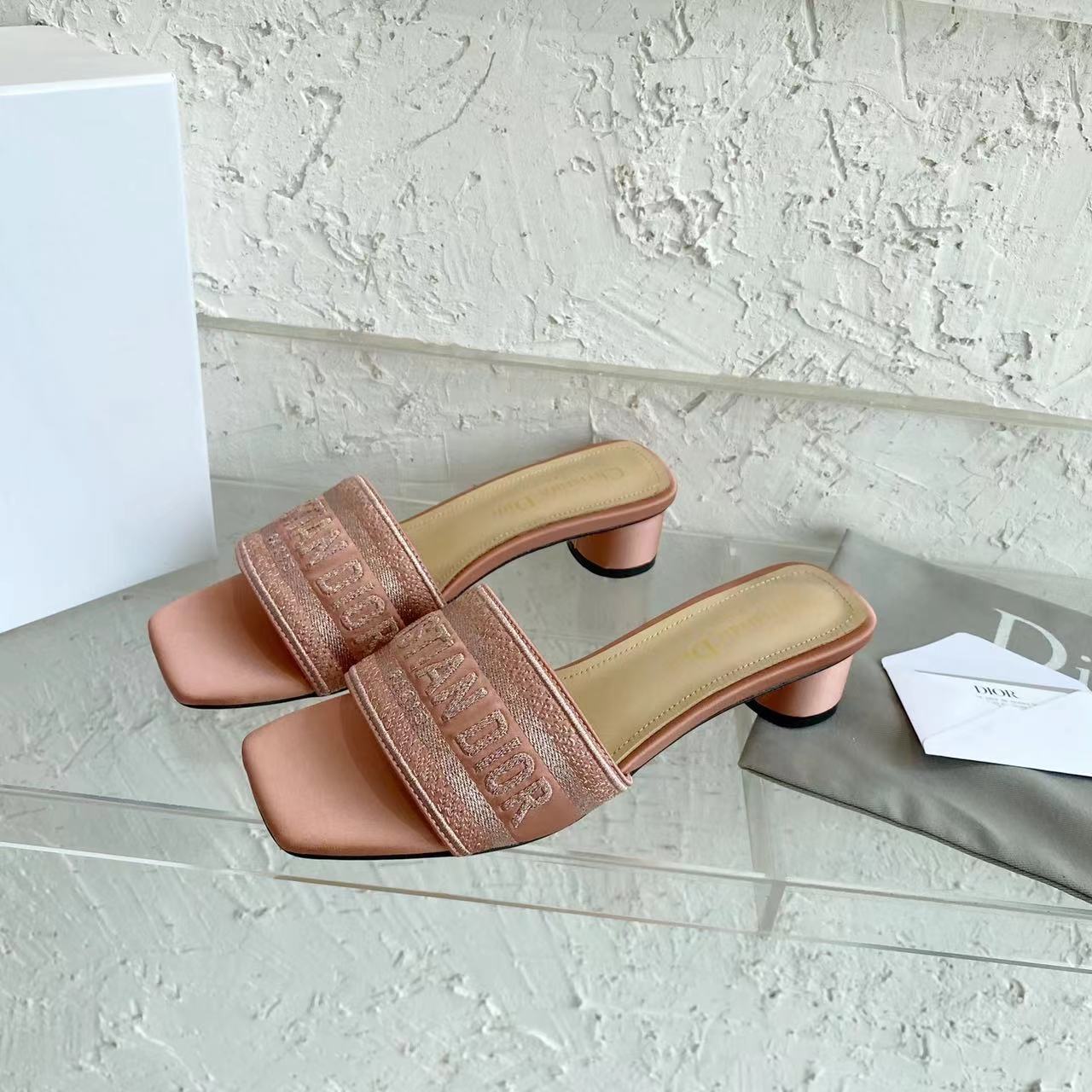 Rose DD Heeled Slide
