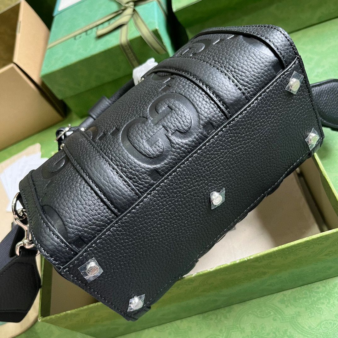 Black JG Mini Duffle Bag