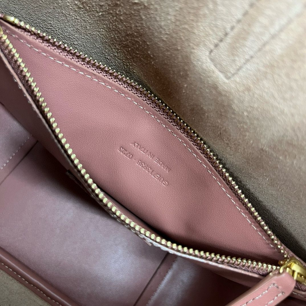 Barely Pink Le 5 à 7 Small Suede Shoulder Bag