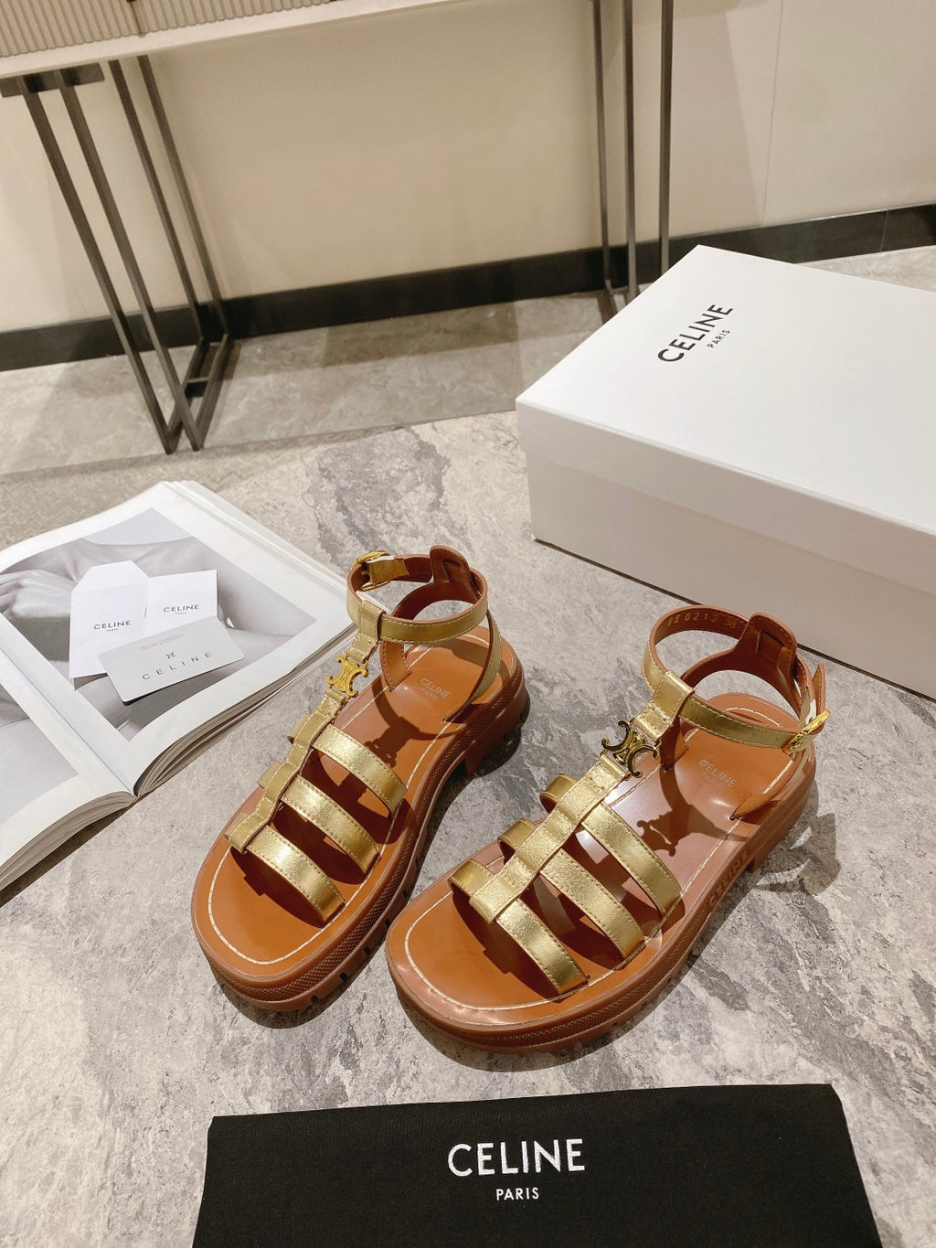 Gold CG sandal