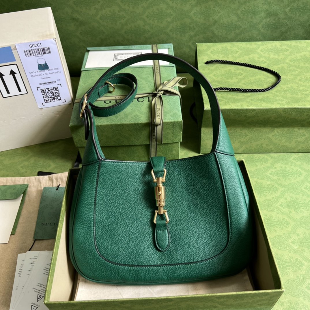Emerald green GJ 1961 small natural grain bag