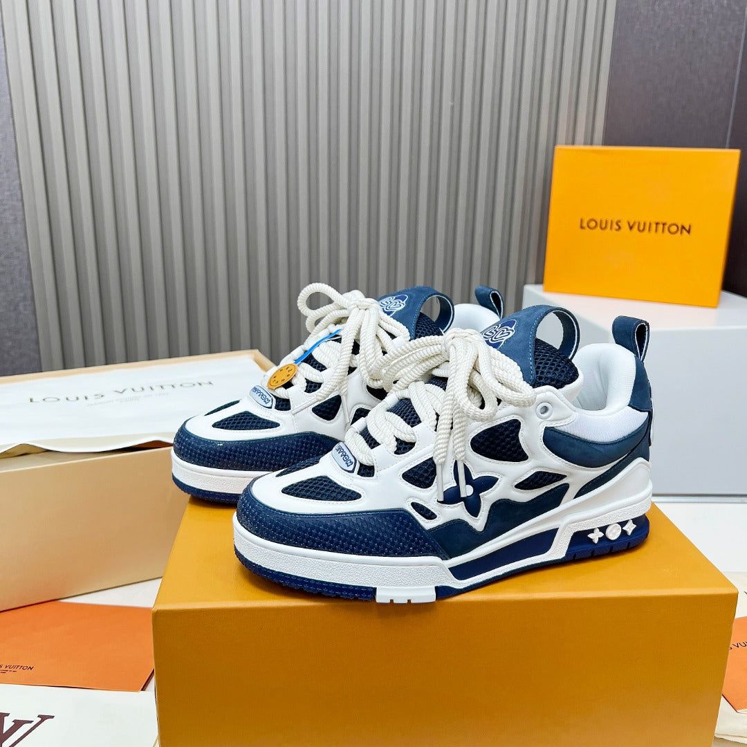 Men's Navy Blue Skate Sneaker