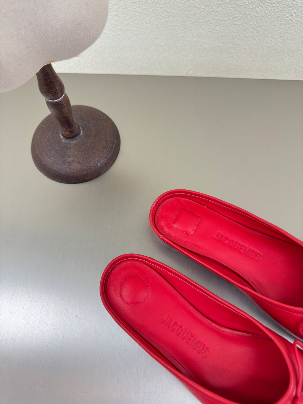 Red The Flat Ballet Mules