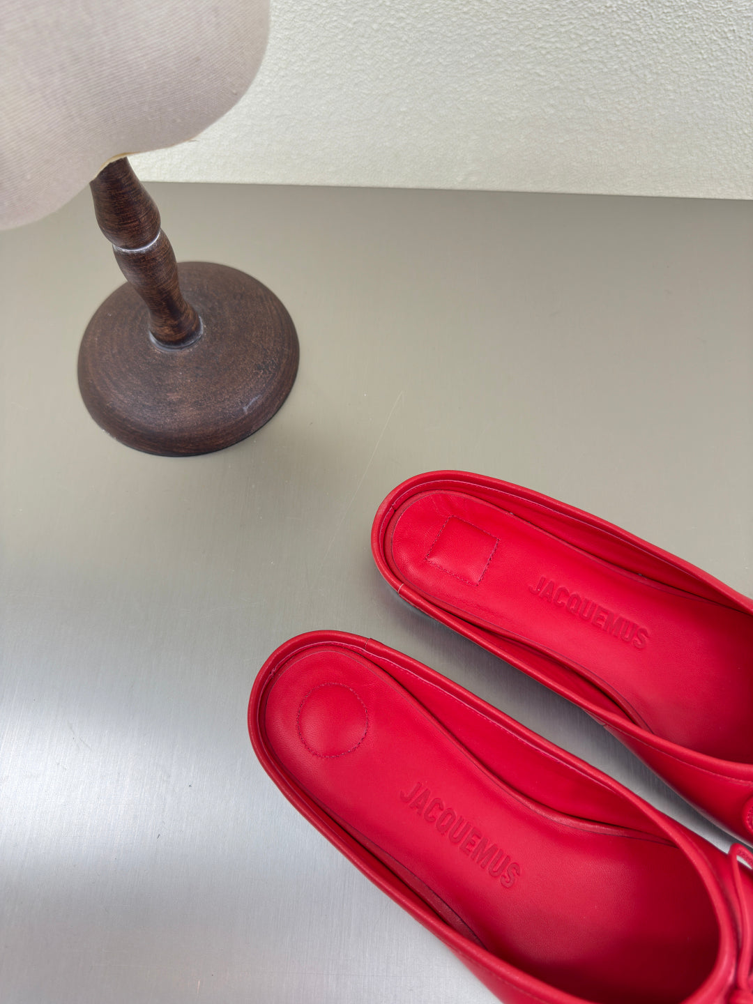 Red The Flat Ballet Mules