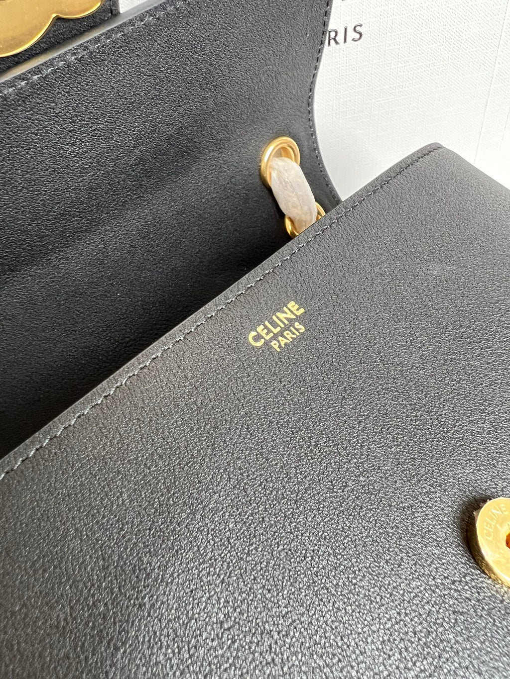 Black Teen  CV Bag With Gold Finishing