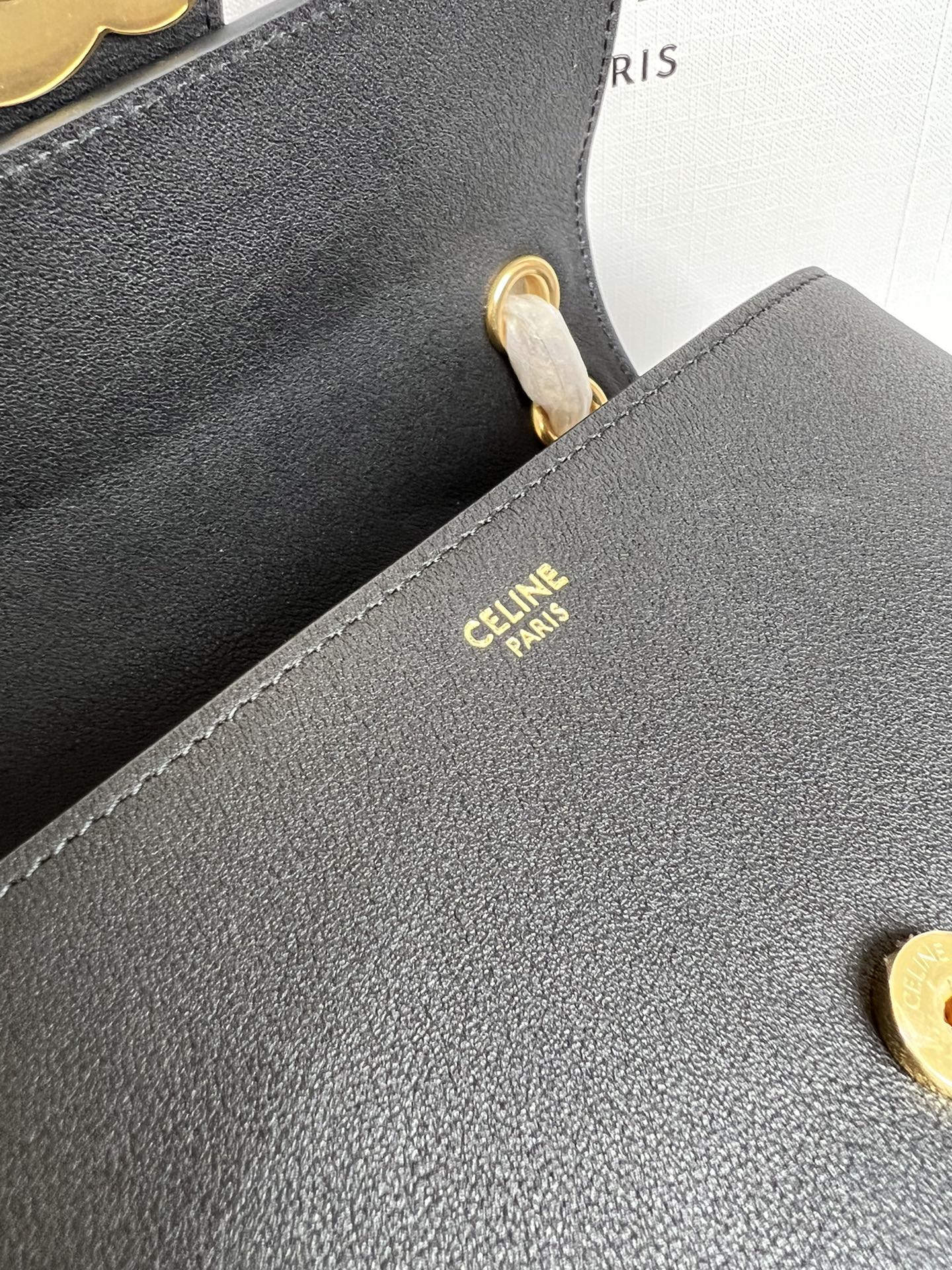 Black Teen  CV Bag With Gold Finishing