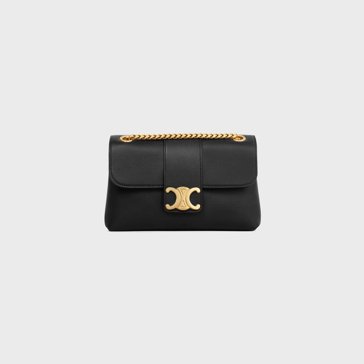 Black Teen  CV Bag With Gold Finishing