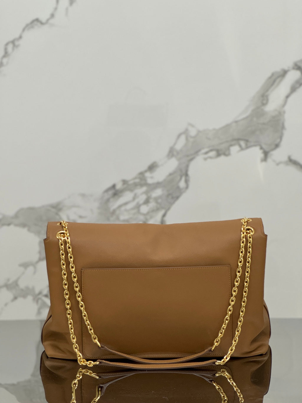 Caramel Large Leather Shoulder Bag