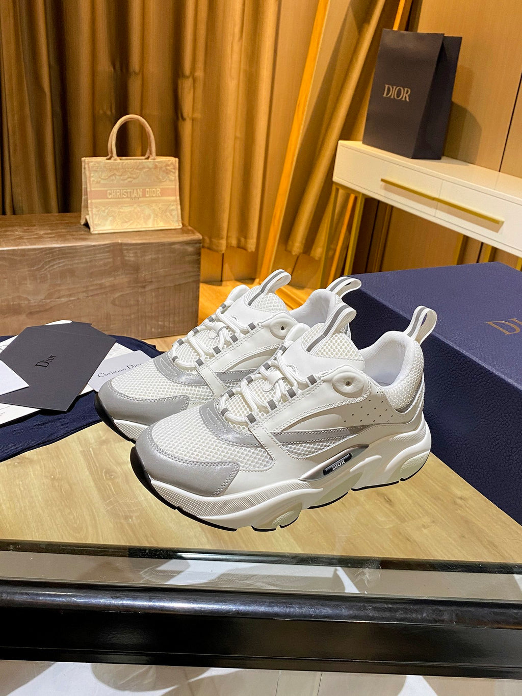 White DB men's sneaker