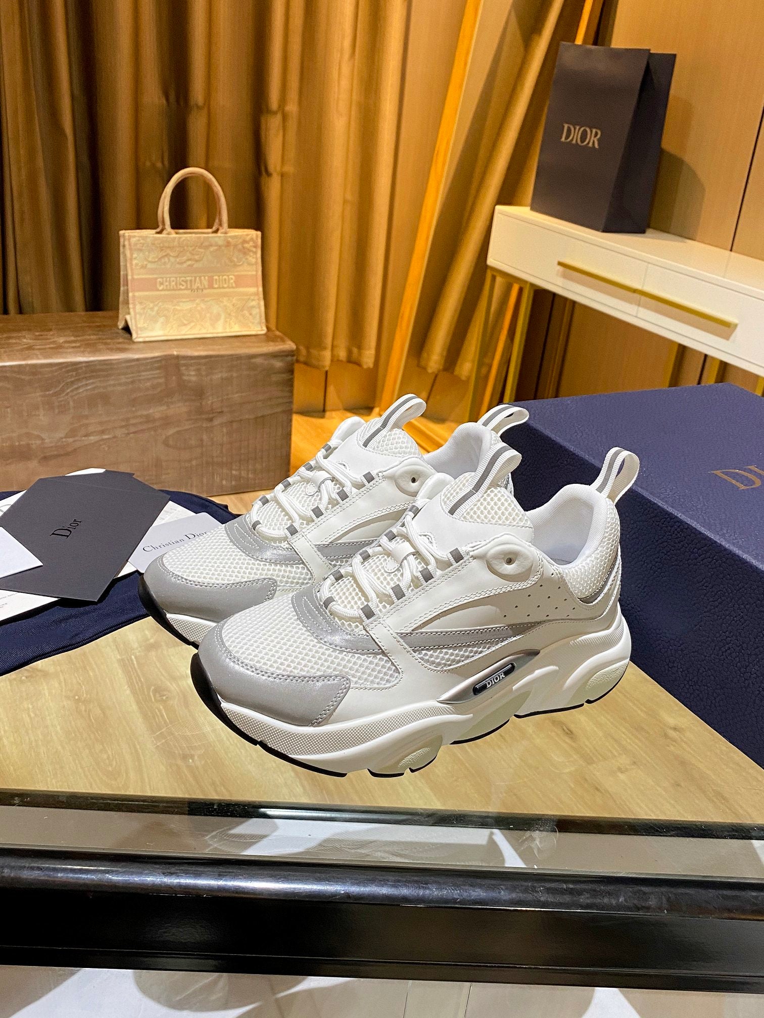 White DB men's sneaker