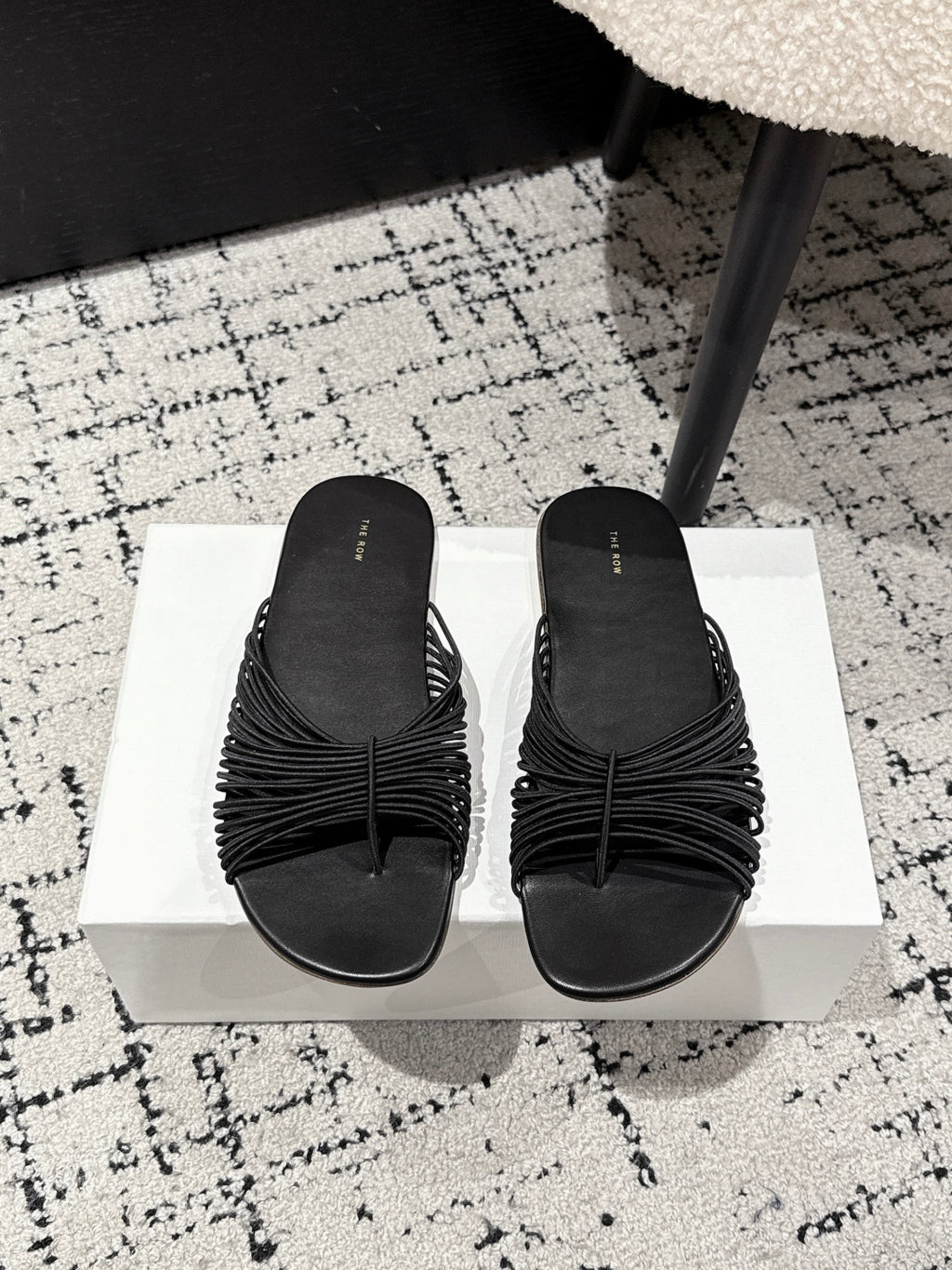 Black Sara Slide Sandal