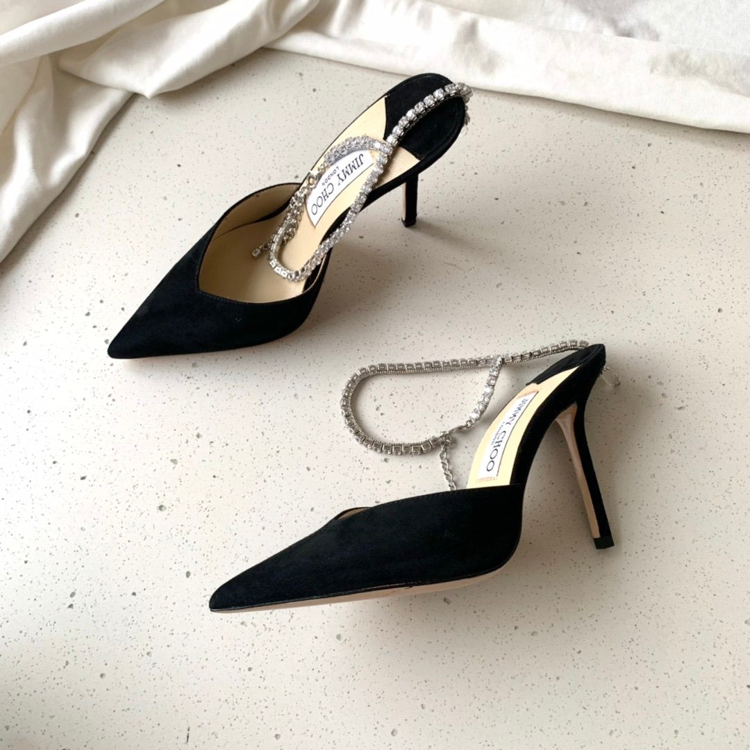 Black Suede JS Pumps