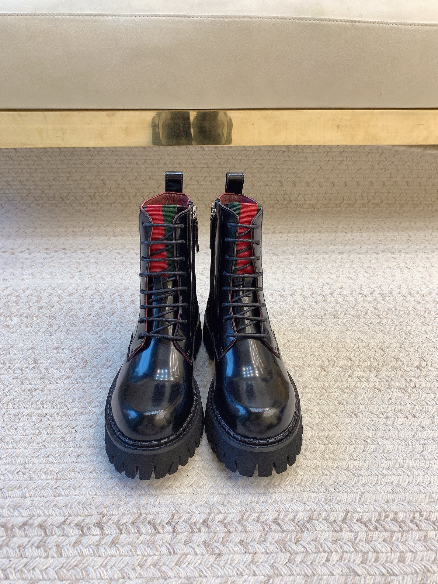 Black Ankle Boot With Web