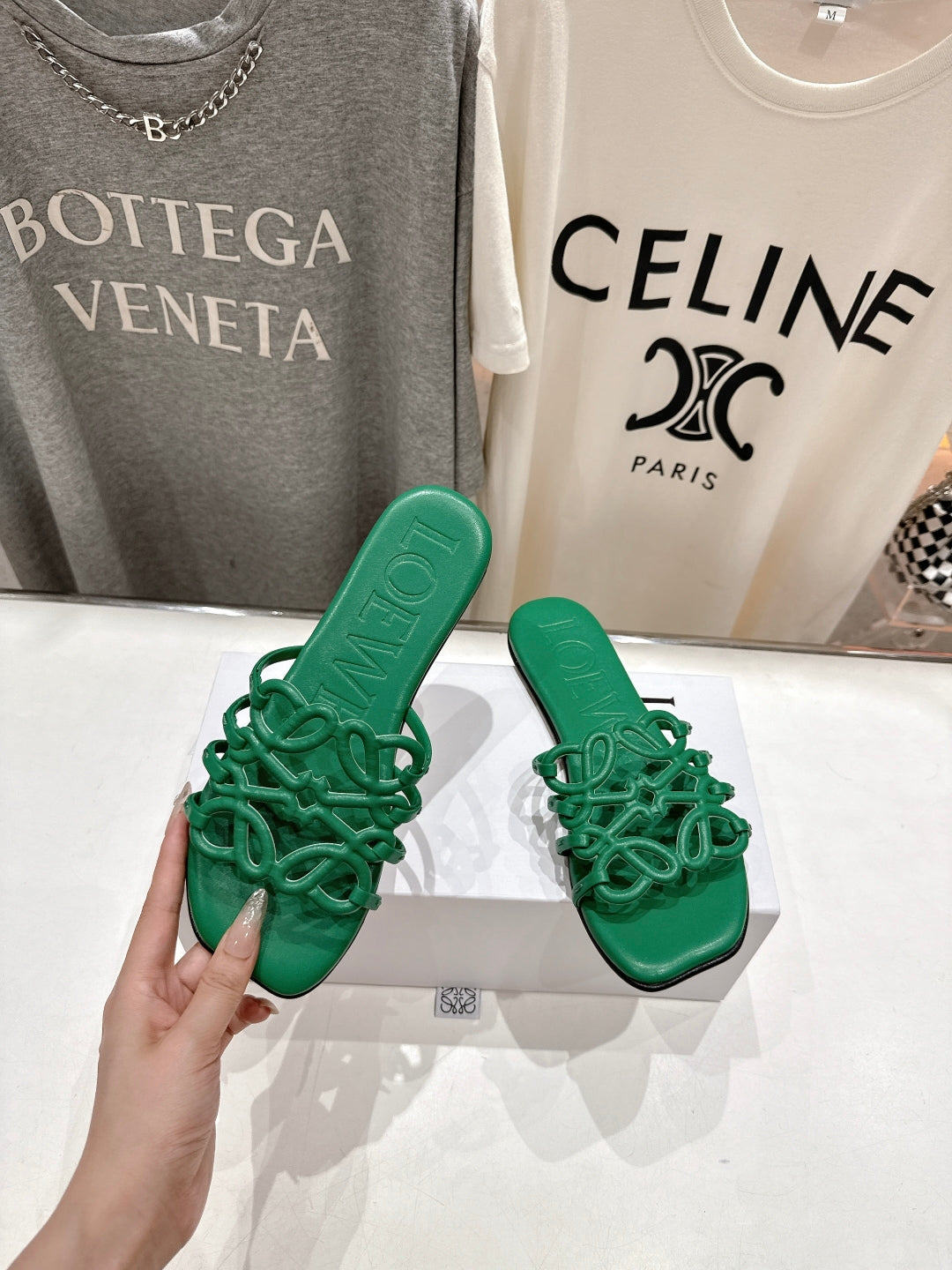 Green Petal Anagram Slide