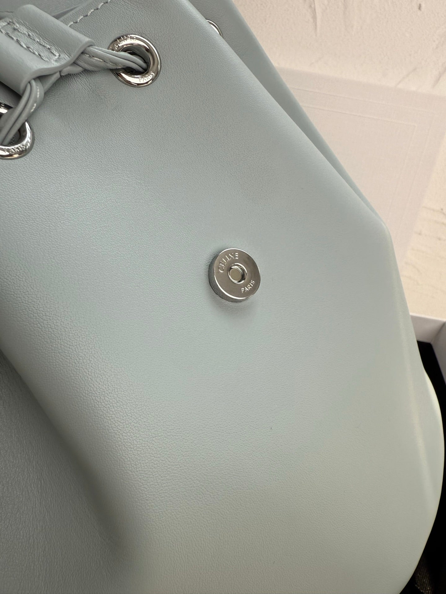 Ice Blue Bonnie Backpackin In Leather