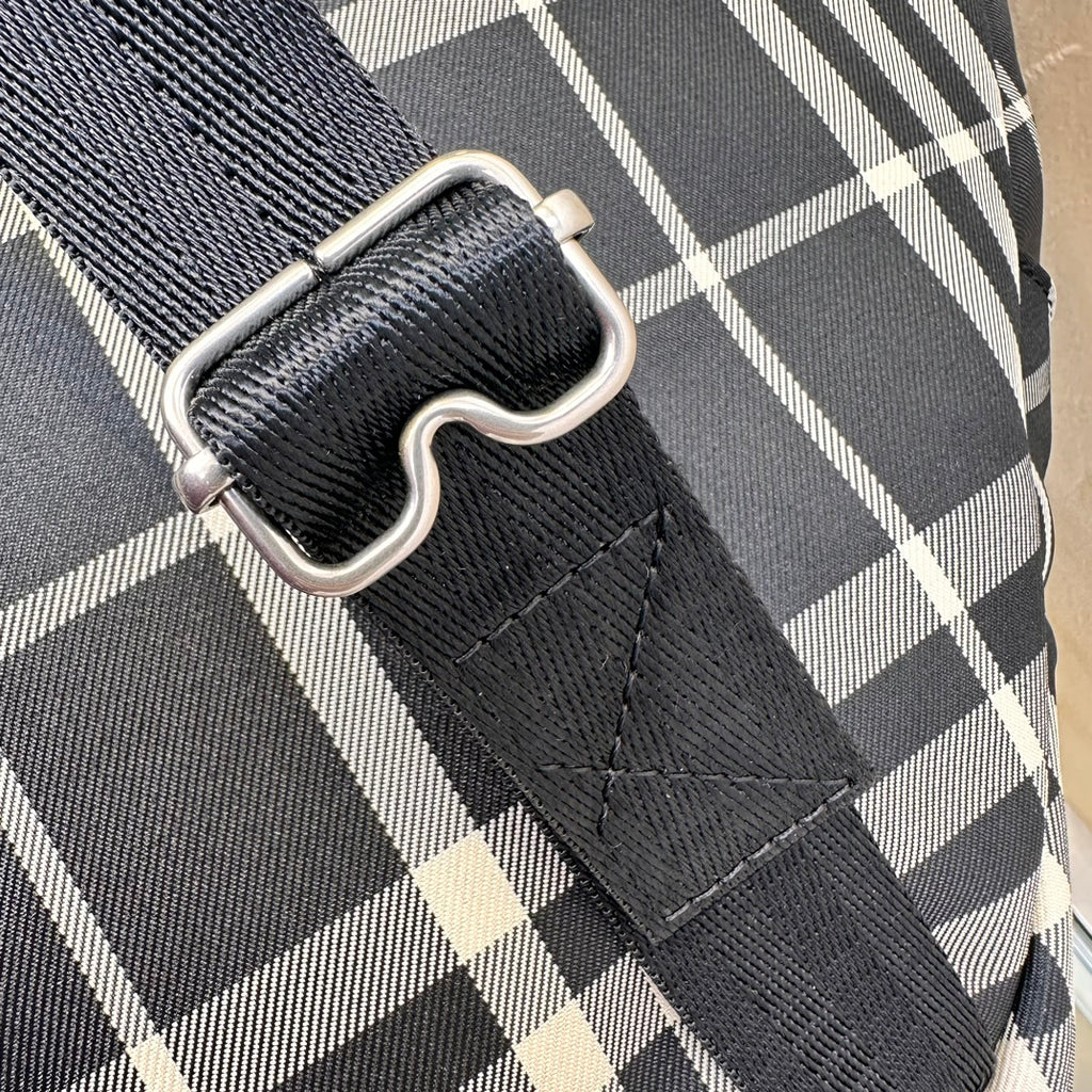 Black Check Backpack