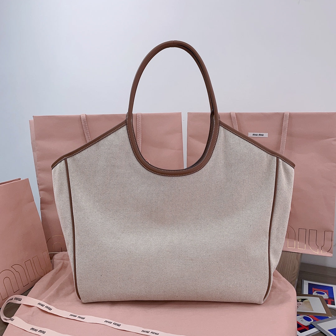 Beige/Brandy IVY Canvas Bag