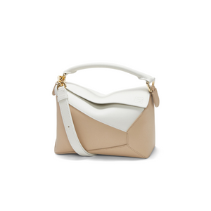 Soft White/Paper Craft LP Mini Leather Shoulder Bag