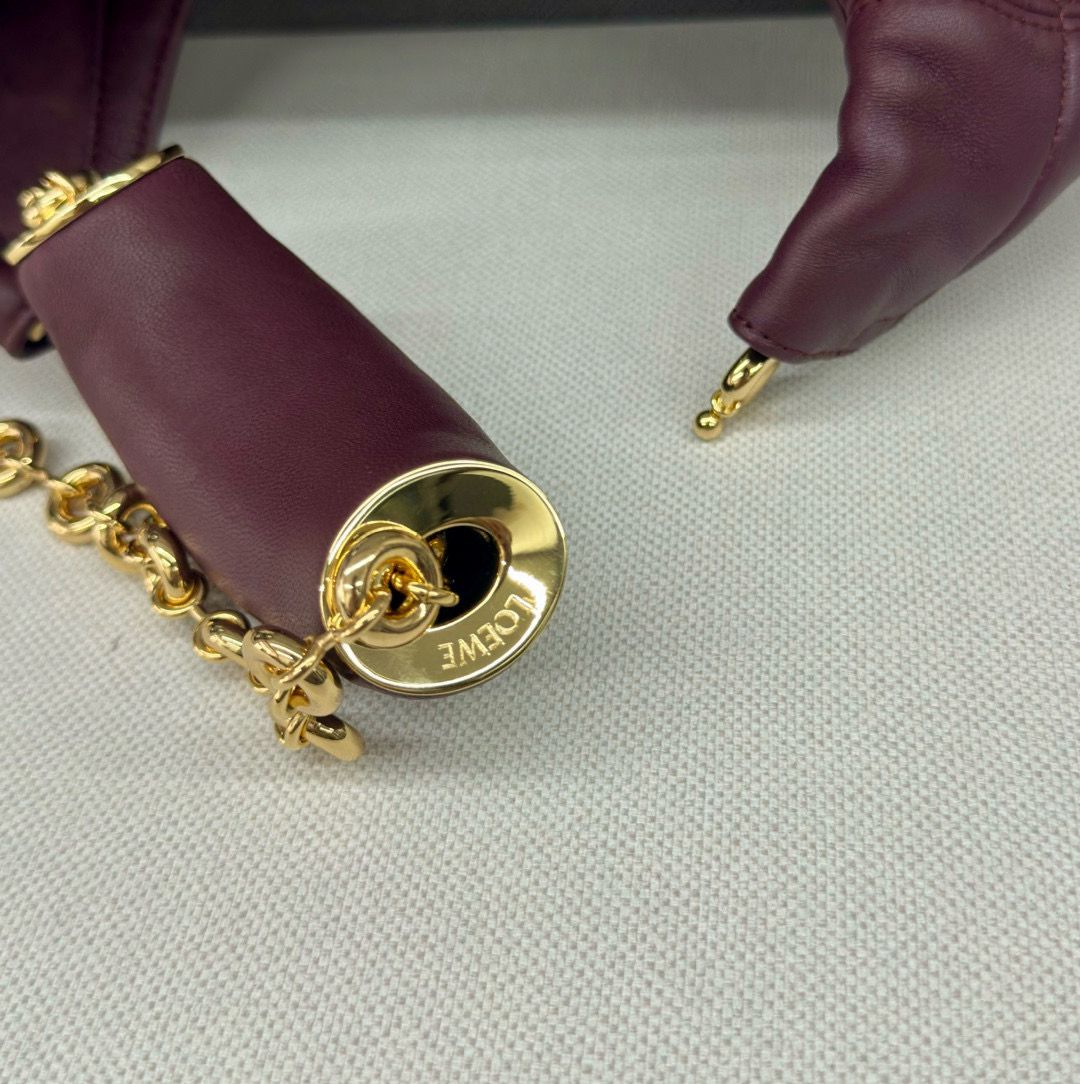 Dark Burgundy Small Squeeze Bag