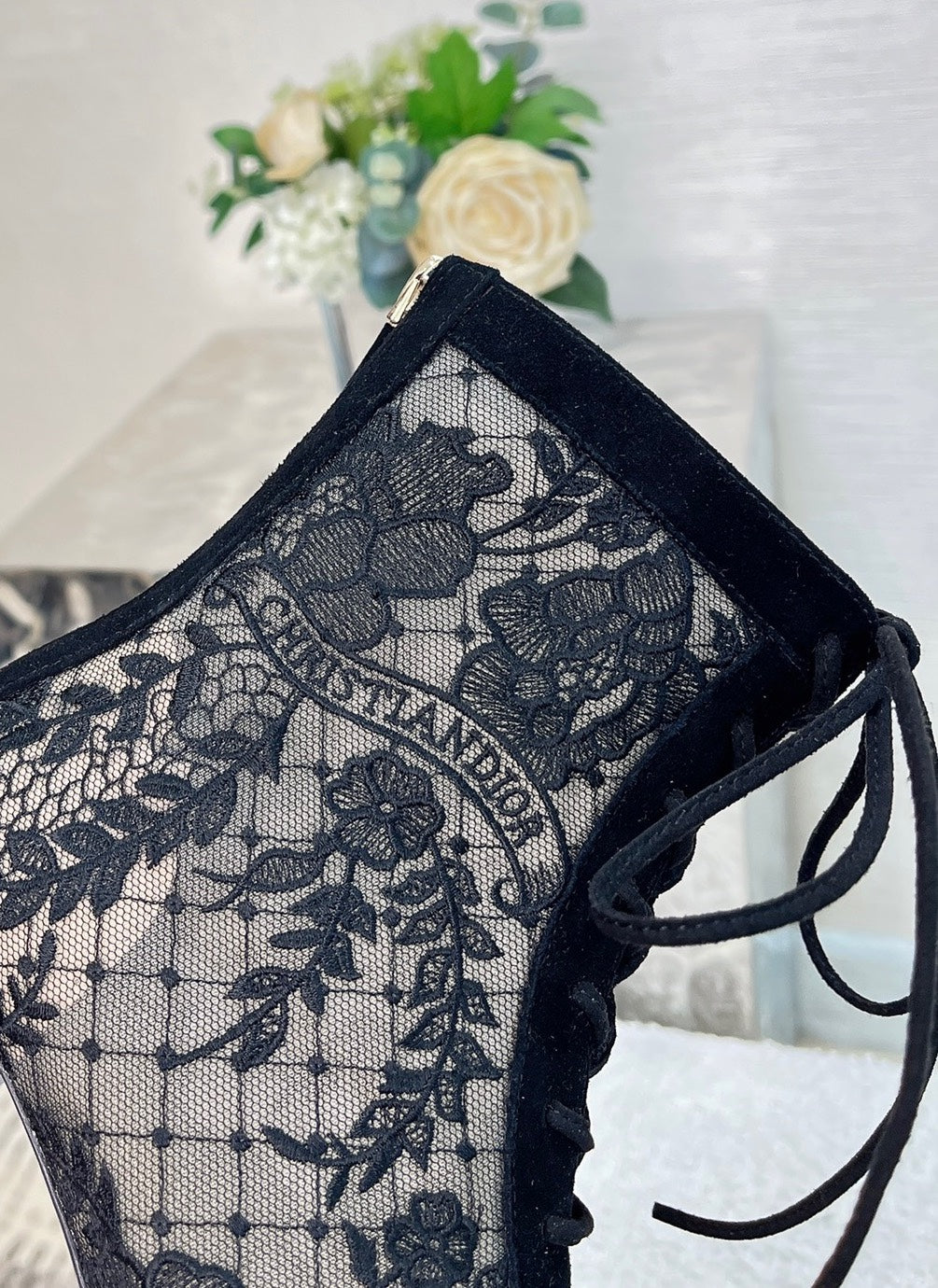 Black Mesh & Suede ND Ankle Boot