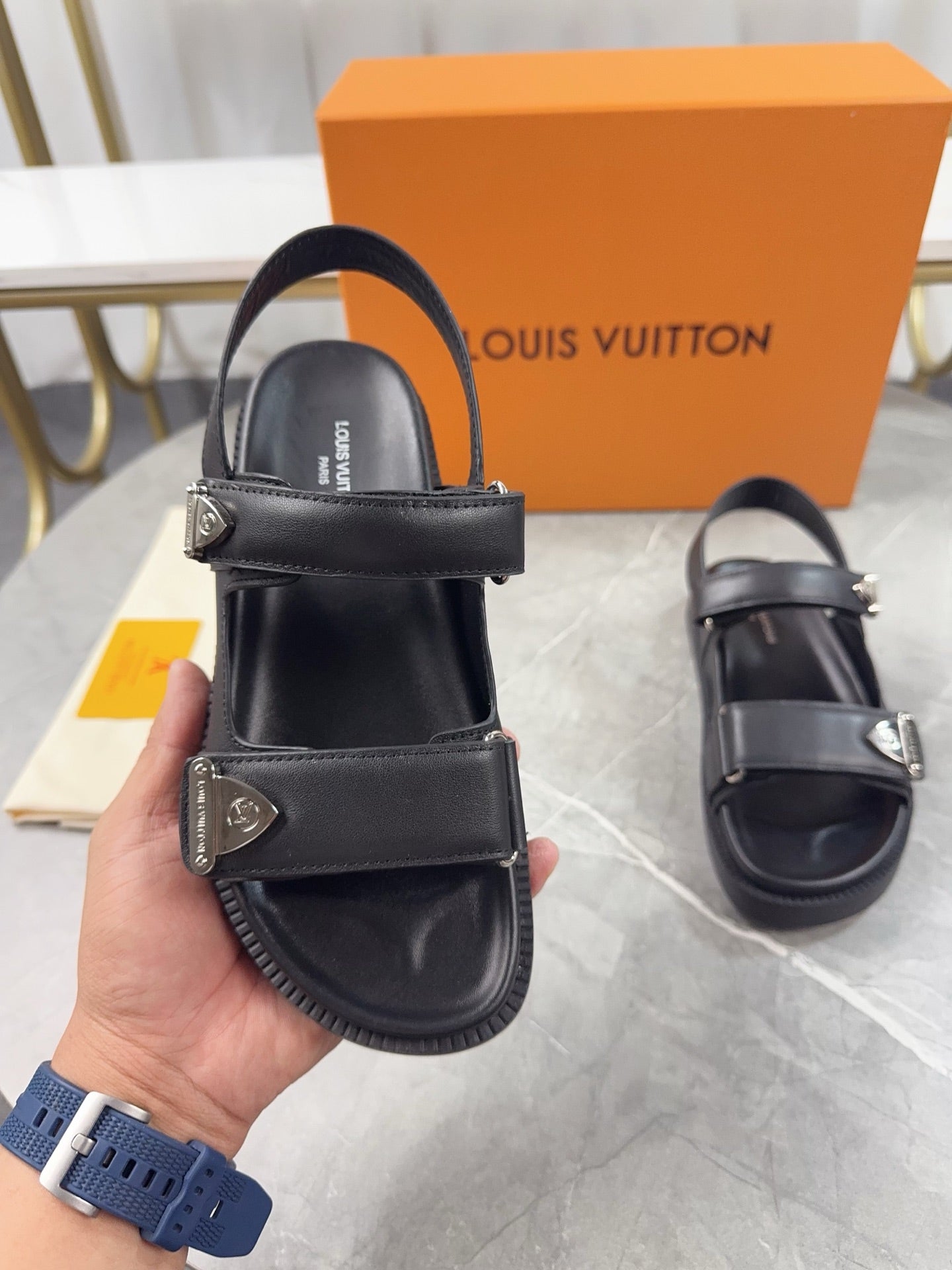 Men's Black Sunset Comfort Sandal