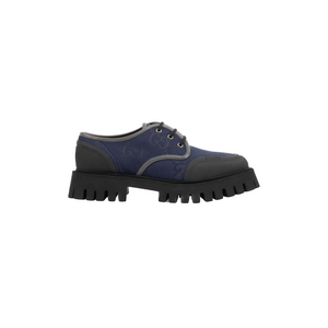 Men's Blue & grey lace-up shoe