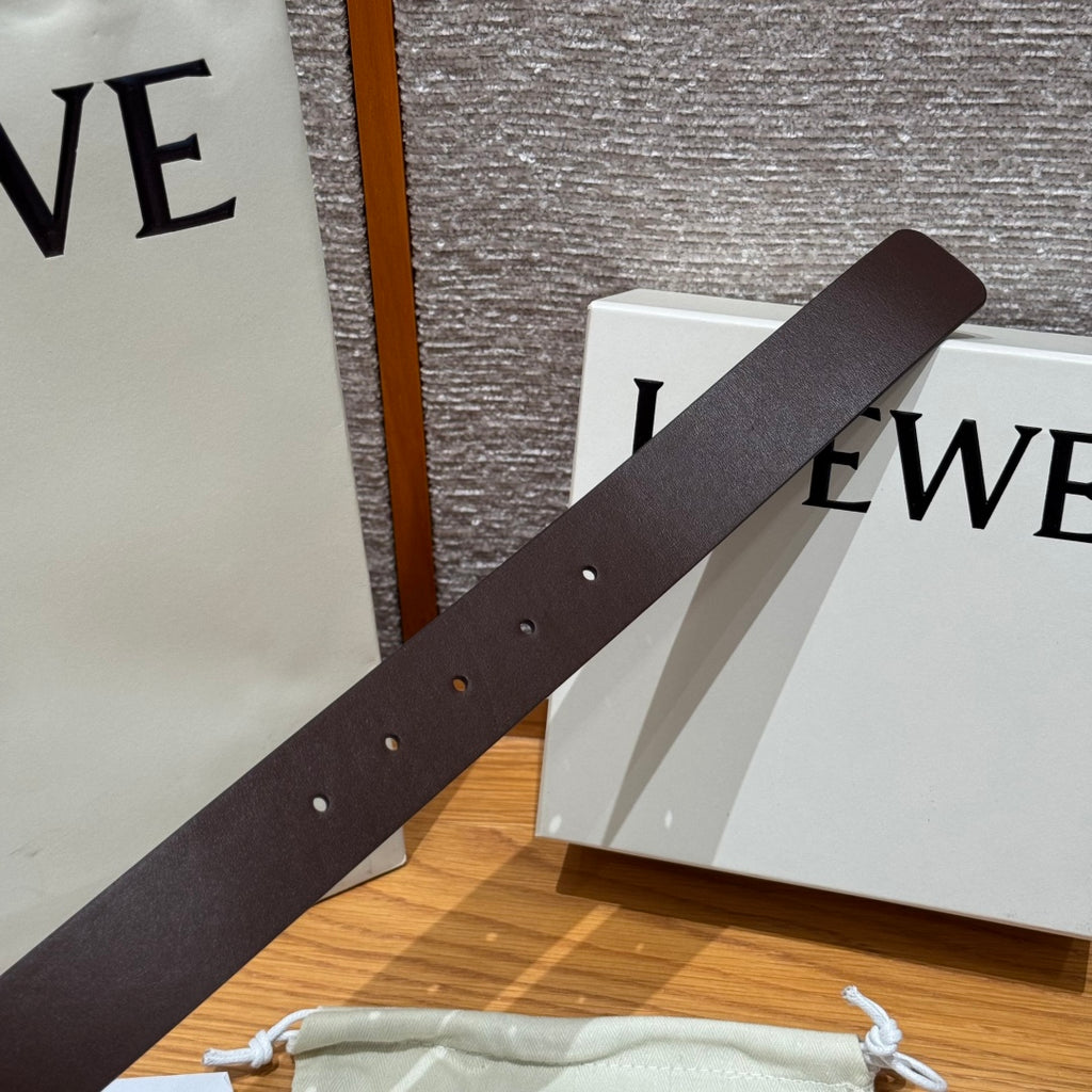 Dark Brown Rounded Soft Belt