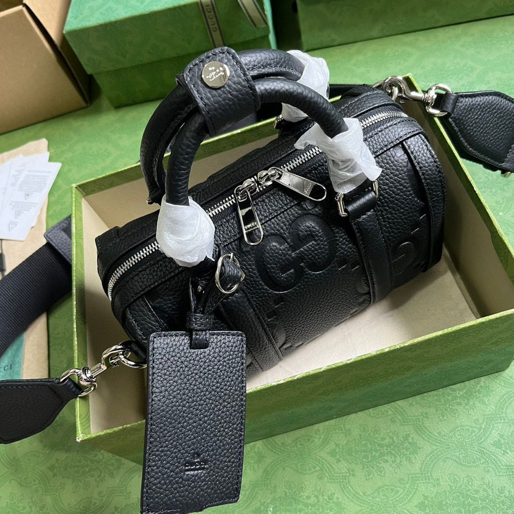 Black JG Mini Duffle Bag