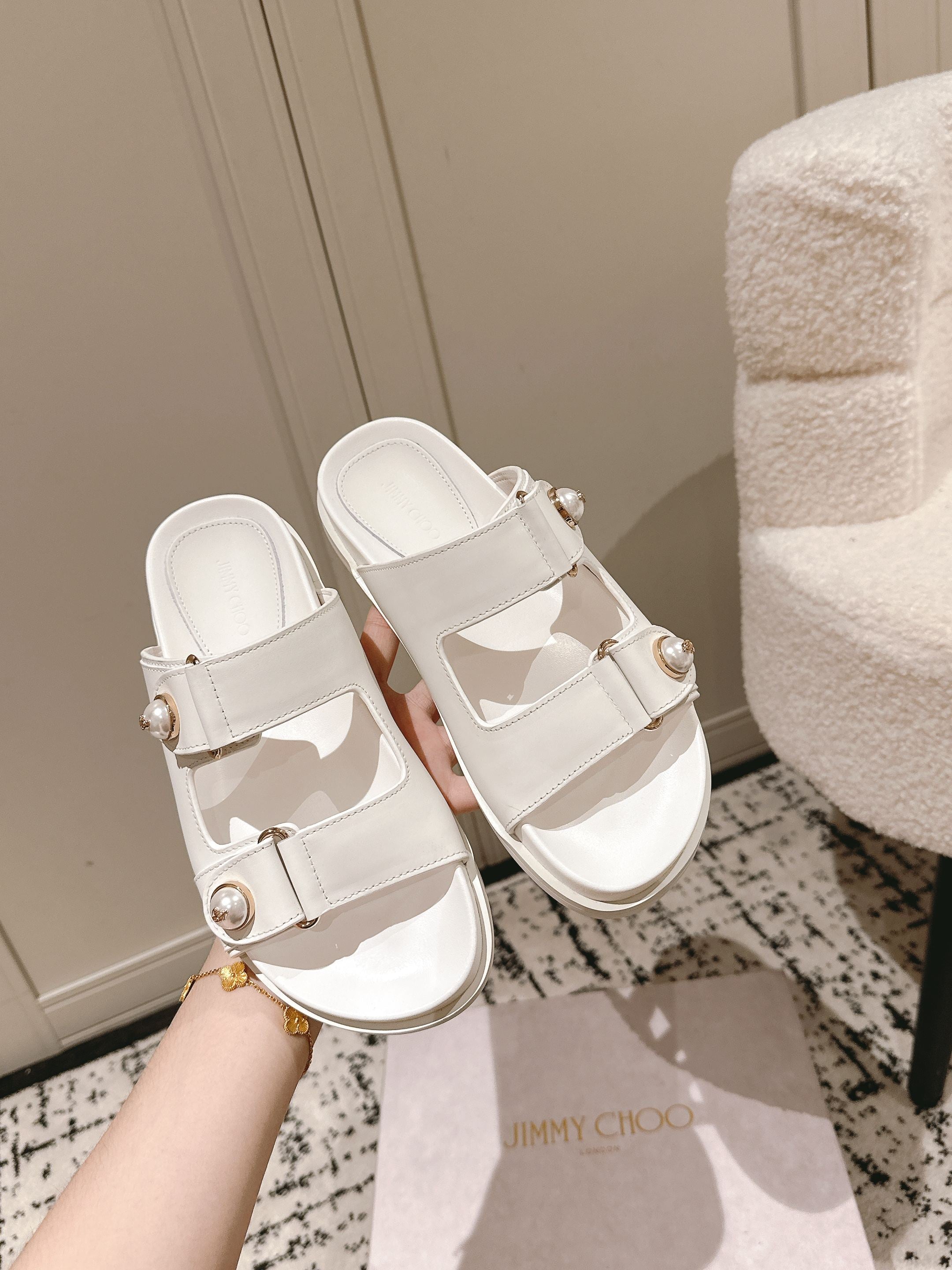 Latte Fayence Sandal