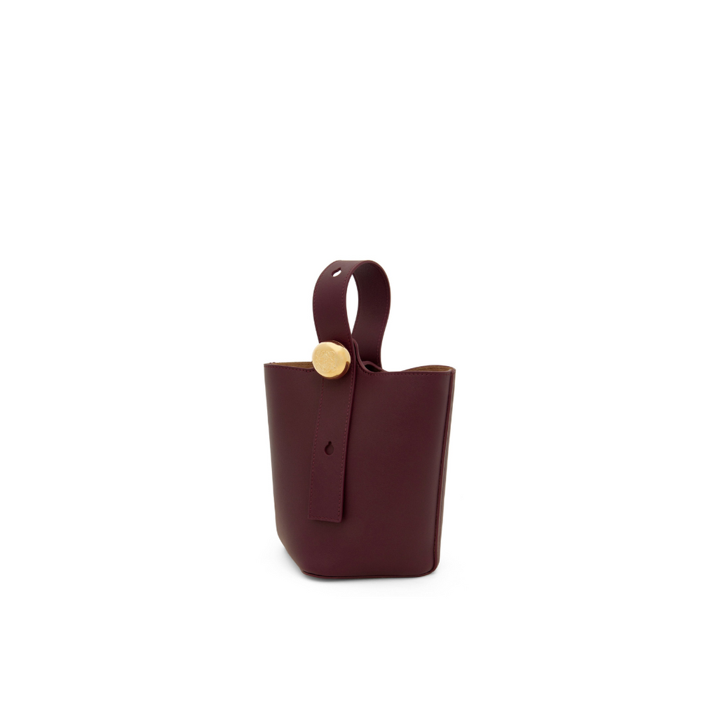 Dark Burgundy Mini Pebble Bucket
