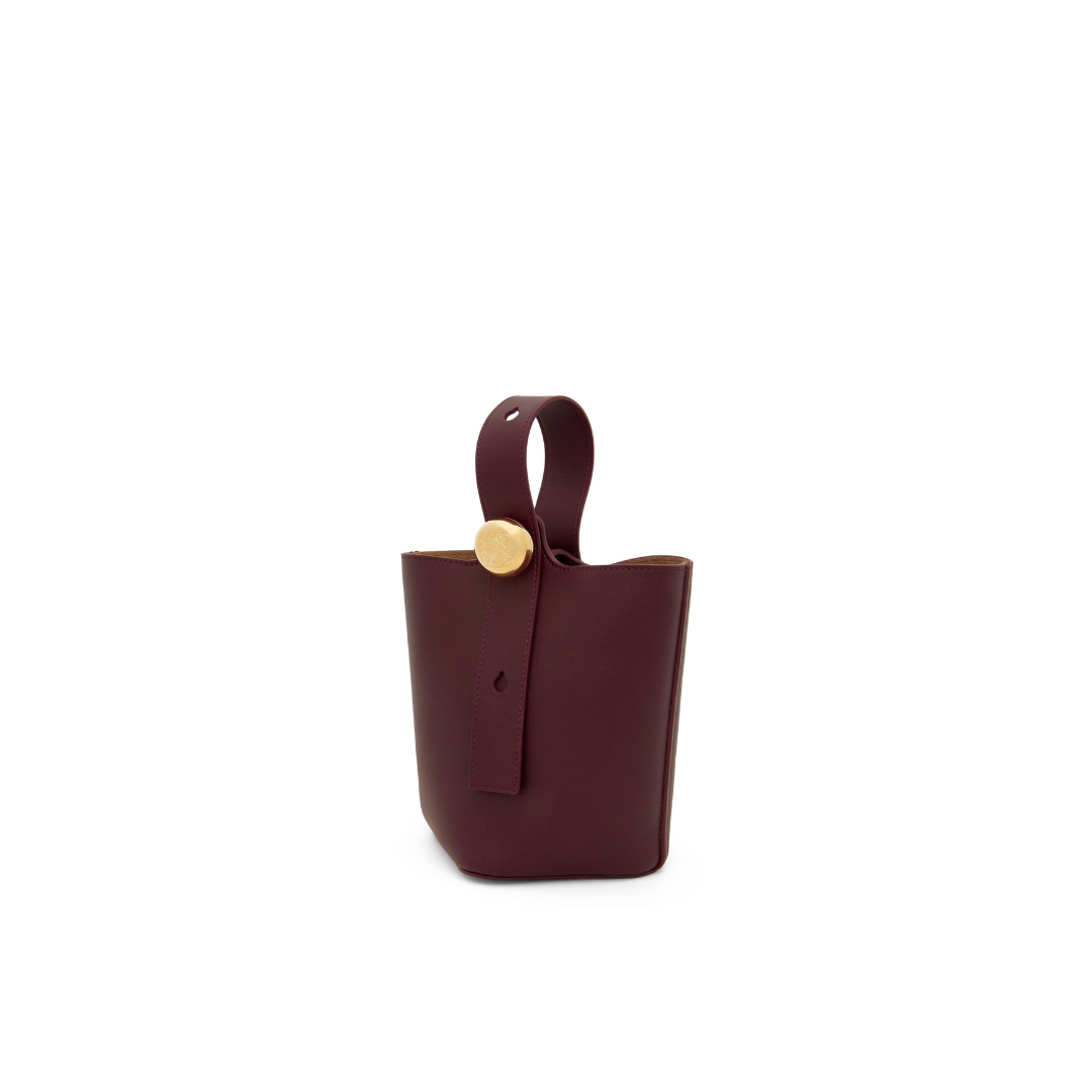 Dark Burgundy Mini Pebble Bucket