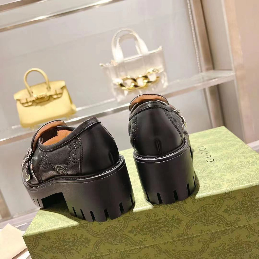 Black G Matelassé loafer