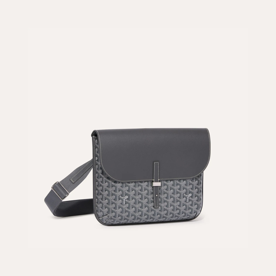 Grey Coursier Messenger Bag