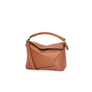 Tan LP small leather shoulder bag