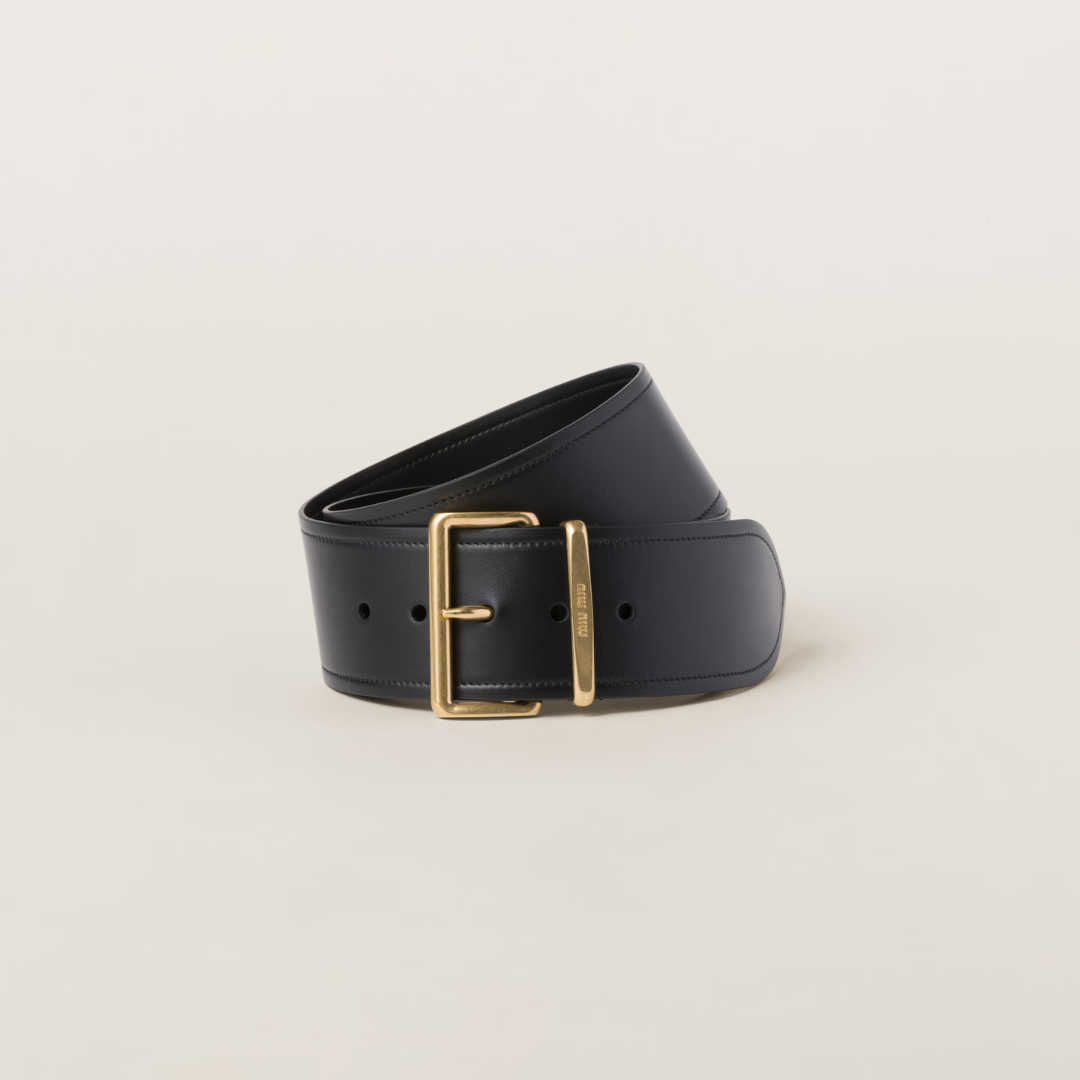 Black FTR Leather Belt
