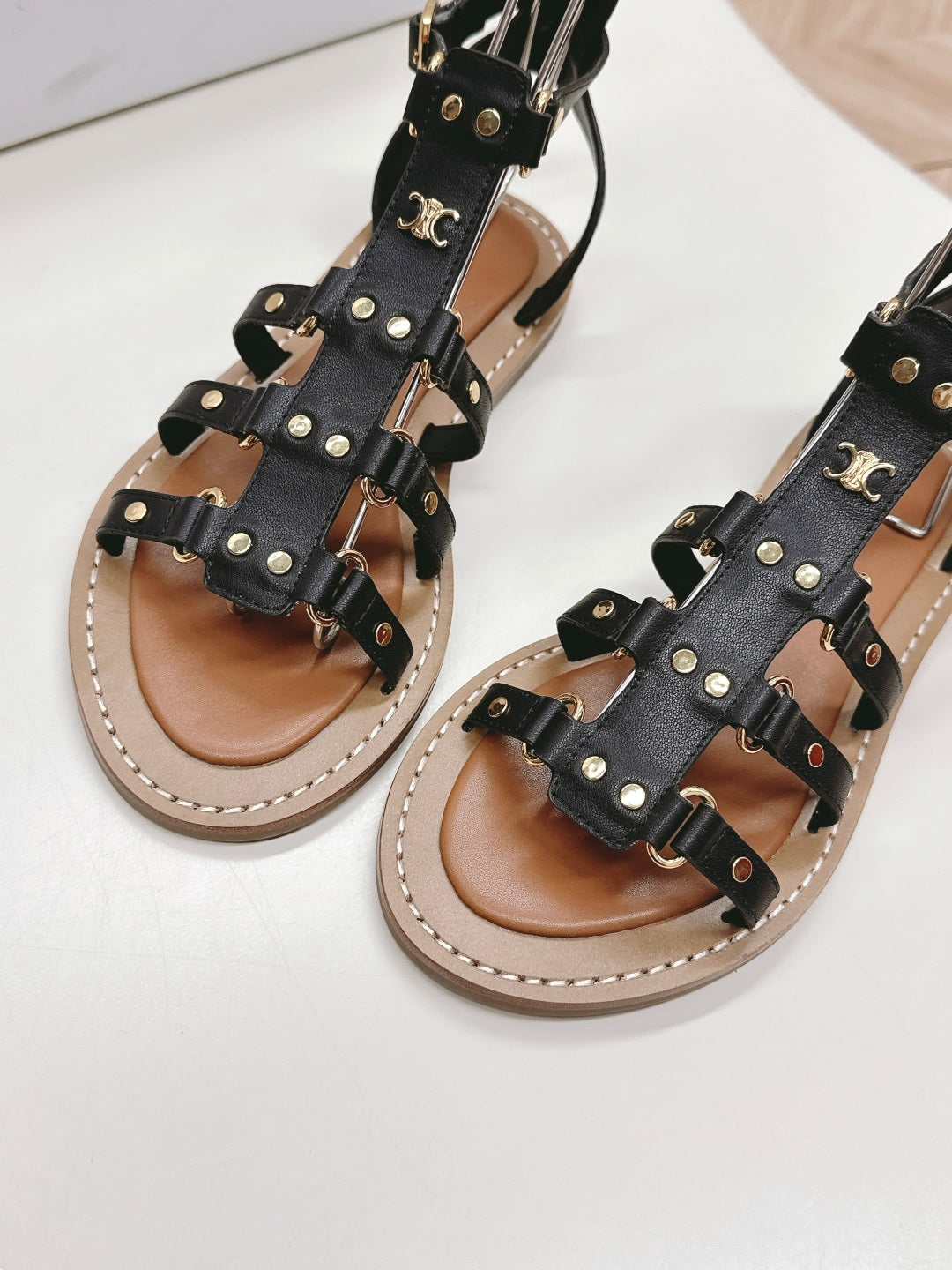 Black Gladiator Sandal