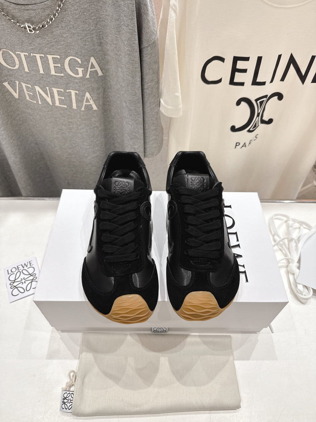 Men's Black Ballet Runner 2.0 In Soft Leather