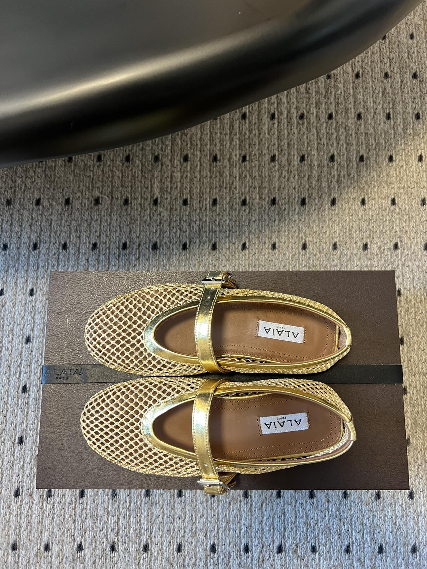 Gold AF Ballet Flats