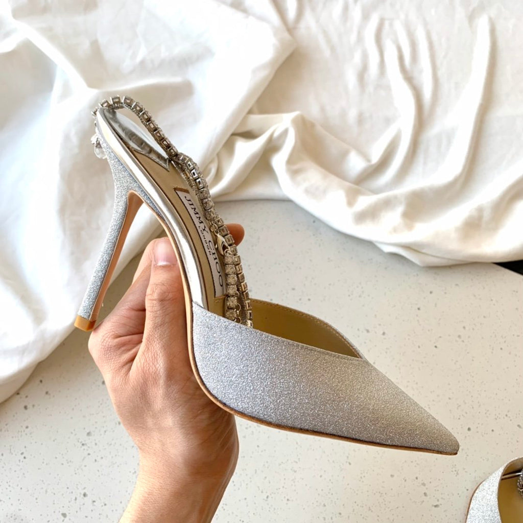 Platinum Ice Dusty Glitter JS Pumps