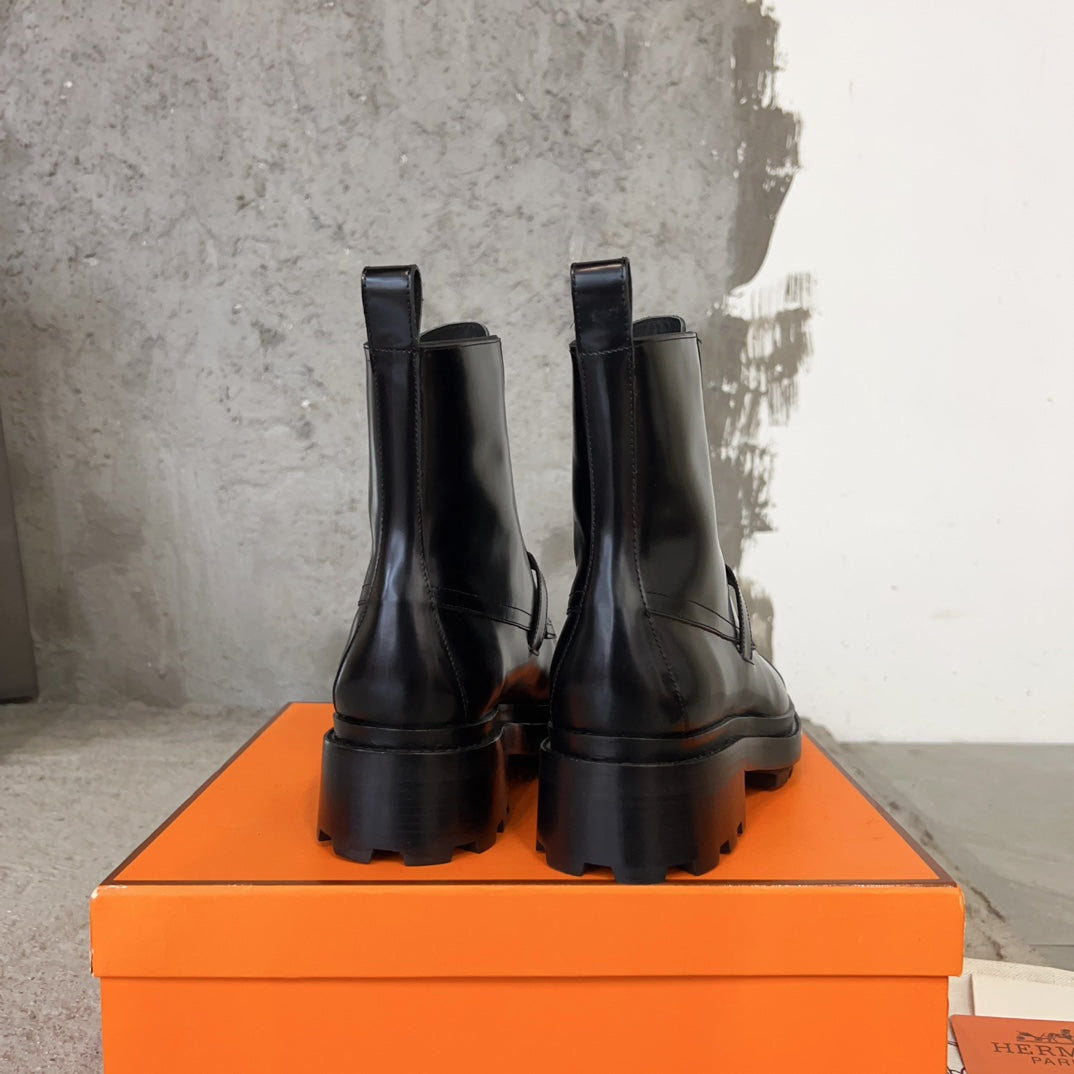 Black Funk Ankle Boot