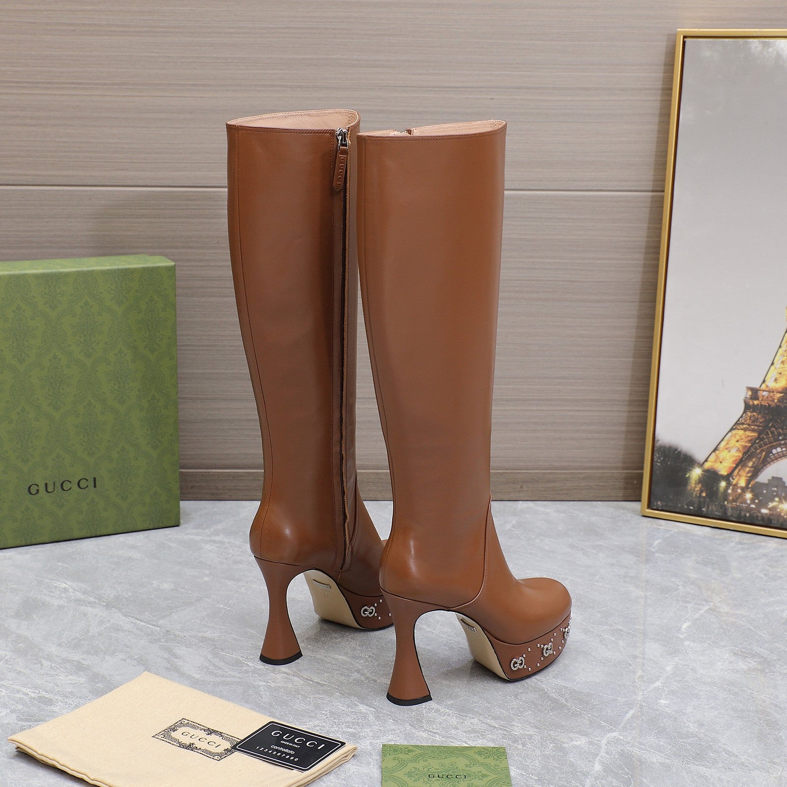 Brown GW Platform Boot