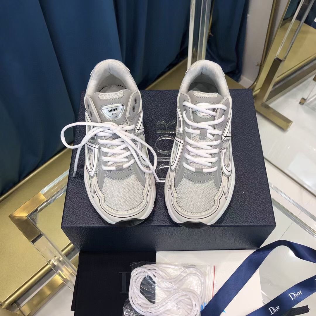 Women's Gray and white DB sneaker