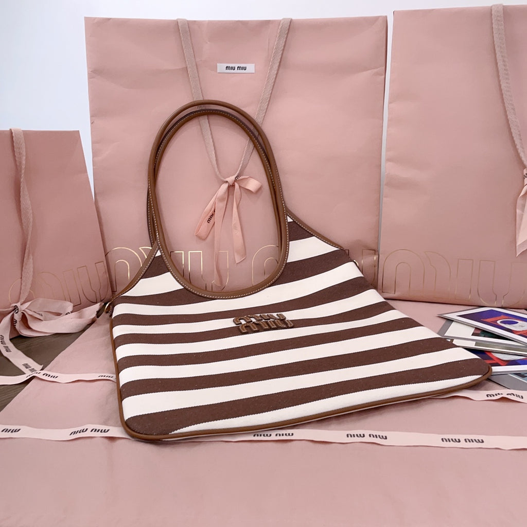 Cocoa Brown/Natural IVY Canvas & Leather Bag