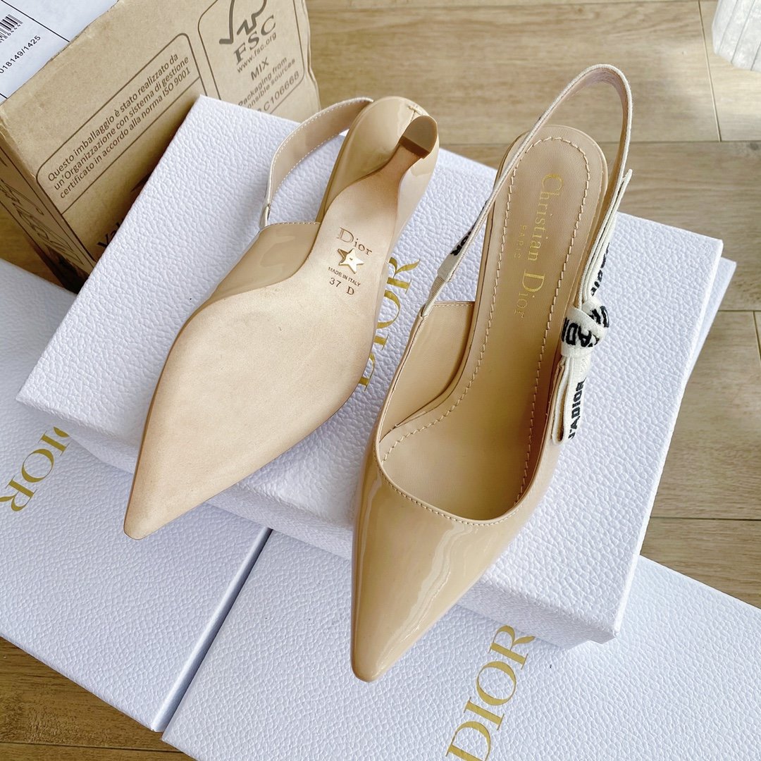 Nude Patent JD slingback  pump