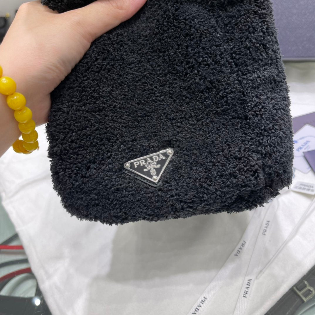 Black & White terry tote bag