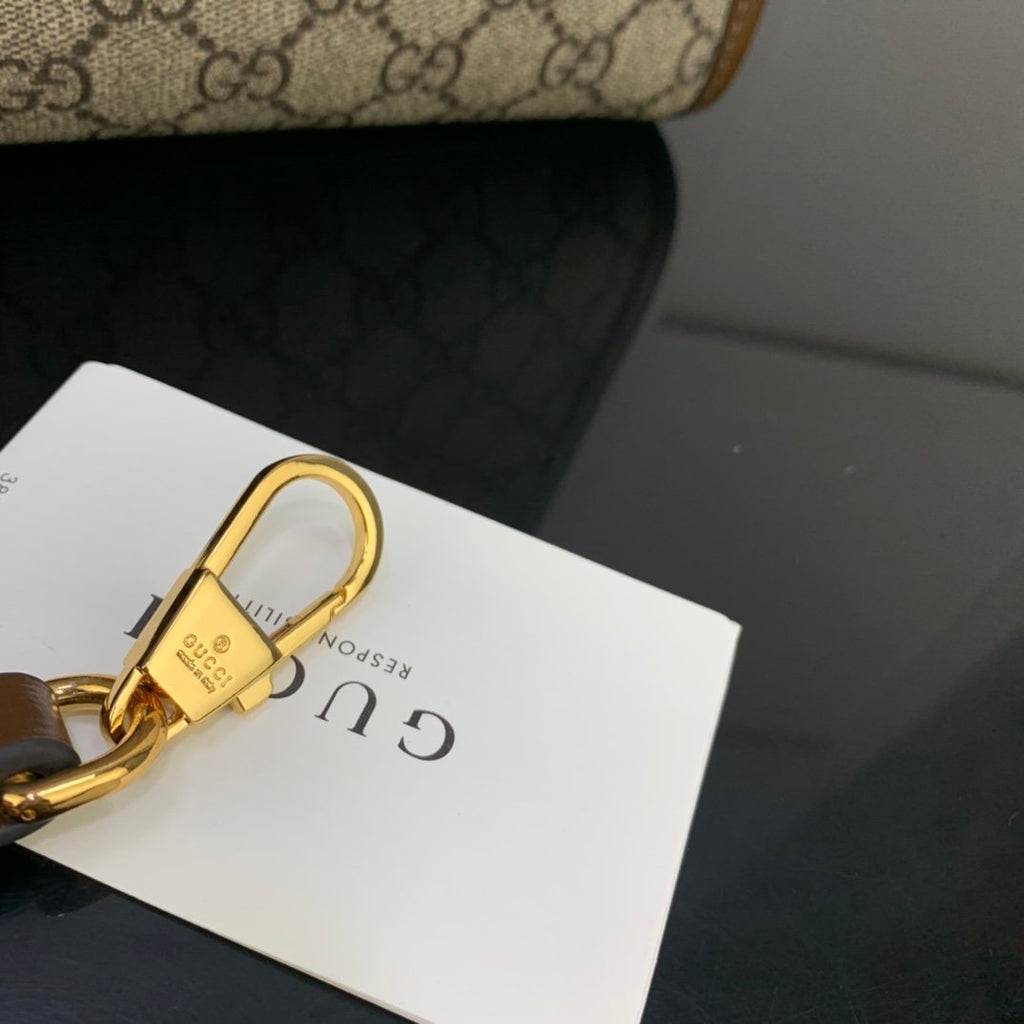 Beige & Brown small tote bag